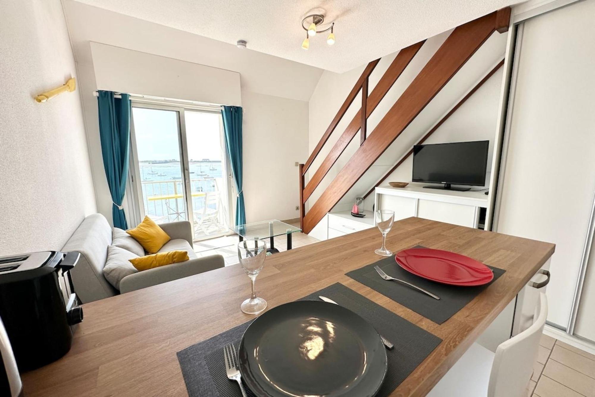 Pieds Dans L'Eau ! T2 Top Cosy Vue Mer 180 Port-Louis Extérieur photo